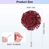 Unique Bargains Flower Lapel Pins Stick Brooch for Men Wedding Graduation 1 Pc - 3 of 4