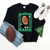 Simply Sage Market Women's Graphic Sweatshirt Checkered Football Mama - 2 of 2