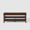 Transitional Grooved Coffee Table with Shelf - Saracina Home - 3 of 4