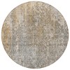 Beige Gray And Taupe Abstract Washable Indoor Outdoor Area Rug - 4 of 4