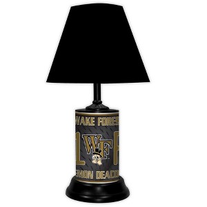 NCAA 18-inch Desk/Table Lamp with Shade, #1 Fan with Team Logo, Wake Forest Demon Deacons - 1 of 3
