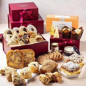 Dulcet Gift Baskets Fresh Baked Gift Tower Basket, Gourmet Food Gifts, Retirement Gift Basket for Colleague, Teacher, Family Member & Office Employee - 1 of 4