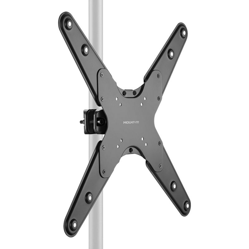 Mount-It! TV Pole Mount, Full Motion Bracket for TVs up to 55 Inches | VESA 200, 300, 400 Compatible | Clamp Mounting Base for Indoor and Outdoor Use, 1 of 9