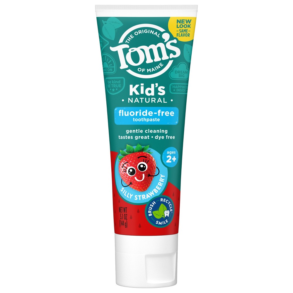 Photos - Toothpaste / Mouthwash Tom's of Maine Silly Strawberry Childrens Fluoride-Free Toothpaste 5.1oz