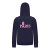 Everyday Kids Paris Bow Girls Zip Up Hoodie – Pink Eiffel Tower City Graphic Sweatshirt - 3 of 4