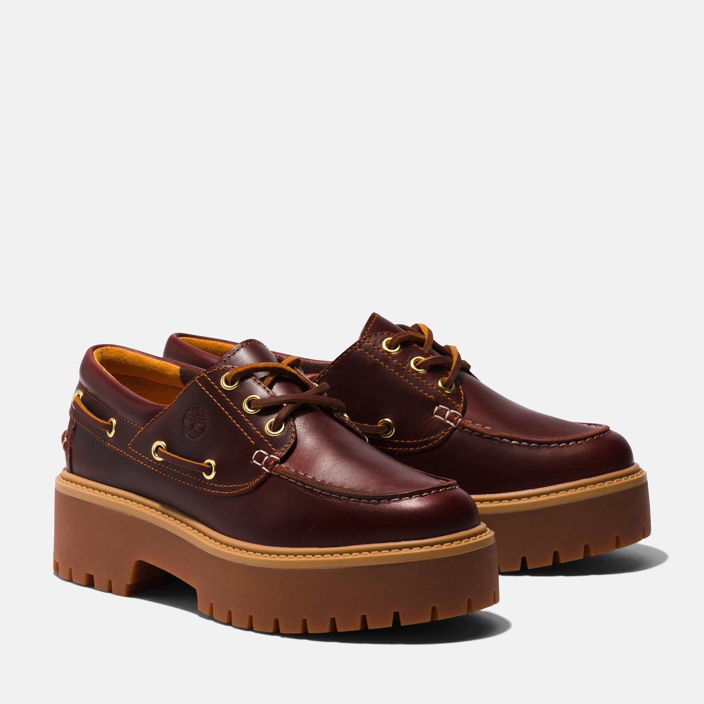 Женские туфли Timberland Stone Street Platform Boat Shoe, Root Beer — фото 5