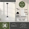 VAXCEL Huntley 1 Light Farmhouse Schoolhouse Pendant Clear Glass - 4 of 4