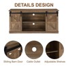 Aukfa 58" Farmhouse TV Stand with Sliding Barn Doors & Storage for 65" TVs - 2 of 4