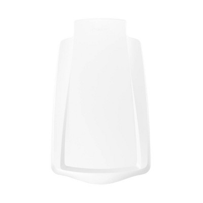 White Plastic Slim Step Trash Can with Pedal for Kids