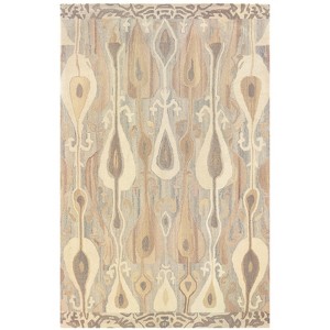 Oriental Weavers Anastasia Indoor and Outdoor Area Rug, 5-Feet by 8-Feet, Grey/Beige - 1 of 4