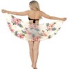 HAPPY BAY Women's Beachwear Sarong Coverups Bikini Skirt Swim Cover Up Summer Wraps Swimwear Beach Wrap Skirts for Women One Size Multi,Floral - 4 of 4