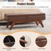 MOONMISS solid wood feet for solid weighing,and bed end stool with storage function - 3 of 4