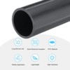 Unique Bargains PVC Water Plumb DIY Crafts High Impact Rigid Round Pipes 8" Length - 3 of 4