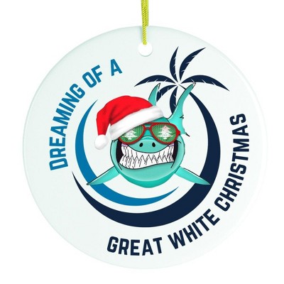 I’m Dreaming of a Great White Christmas Shark Ornament| OrnamentallyYou