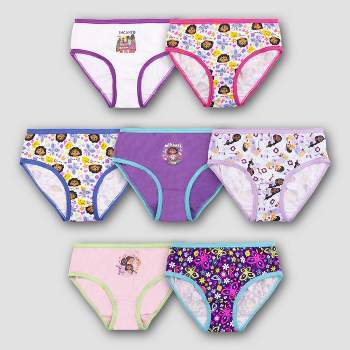 Paw Patrol Girl`s 6 pack of hipser style underwear., Sizes 2 to 8
