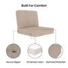 Covers&All Outdoor Sunbrella Deep Seat Cushion Set, Water, UV & Fade Resistant Seat & Back Cushions for Outdoor Furniture - 3 of 4
