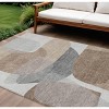 HomeRoots 10' X 14' Brown And Gray Abstract Washable Indoor Outdoor Area Rug - 2 of 4