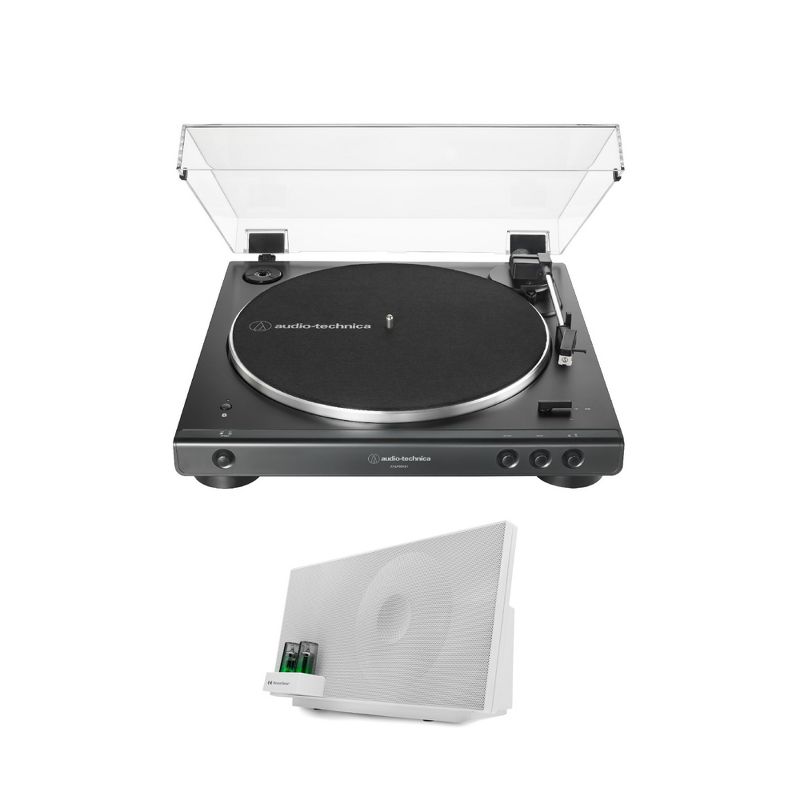 Audio-Technica AT-LP60XBT Automatic Stereo Turntable (Black) with Speaker System, 1 of 4