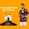 HAPPY BAY Men's Halloween Costumes Hawaiian Short Sleeve Button Down Shirt Mens Shirt Holiday Shirts for Men Funny - 4 of 4