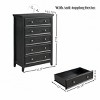 Modern 5 Drawers Dresser, Storage Drawers Cabinet For Cloths In Living Room, 45 Inch Length For Living Room-Cuddlewood - 4 of 4