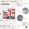 4.3 Cu.Ft Small Refrigerator With Freezer-Mini Fridge for Bedroom Dorm Office,7 Settings Adjustable Thermostat Low Noise,Energy-Efficient,Compact Door - 3 of 4
