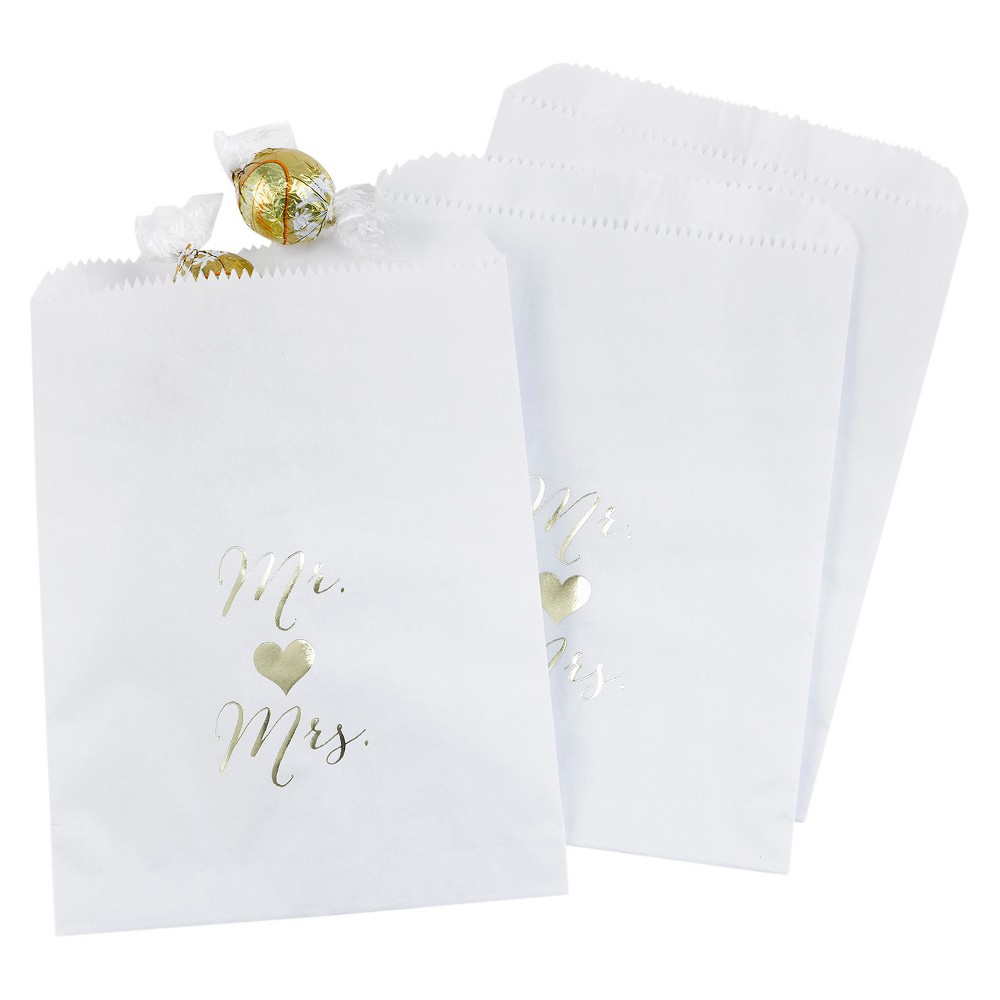 Photos - Other Souvenirs 25ct Mr and Mrs Treat Bags White