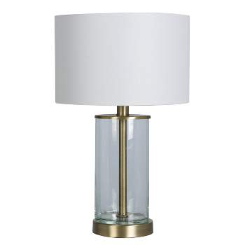 Fillable Accent with USB Table Lamp Brass - Threshold™