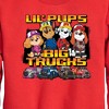 Boys' - Paw Patrol - Lil Pups Big Trucks Graphic Long Sleeve Fleece Sweatshirt - 2 of 4