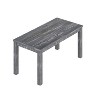 CAVINAS Dining Table Kitchen Table 63" Solid Wood Rectangular Dining Table for 6 with Wood Legs - 3 of 4
