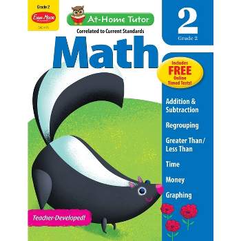 At-Home Tutor: Math, Grade 2 Workbook - by  Evan-Moor Educational Publishers (Paperback)