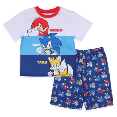 Sonic the Hedgehog Boys' Sonic And Friends 2 Piece Shorts Pajama Set, 10  Multicoloured