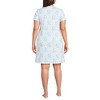 Lands' End Women's Cotton Short Sleeve Knee Length Nightgown - 2 of 3