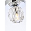 Elegant Lighting Eren 1 light chrome flush mount - 4 of 4