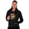Cute Santa Cat Meowy Christmas Pun Hoodie Sweatshirt Women Men Brisco Brands - 4 of 4