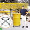 55-Gallon Drum & Garbage Can Dolly Set of 2 - Heavy-Duty Metal Dolly w/ Cross Braces and Caster Wheels - 2 of 4