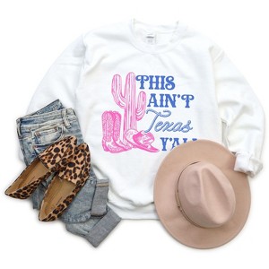 Simply Sage Market Women's Graphic Sweatshirt This Ain't Texas - 1 of 3