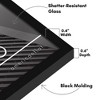 Americanflat 6x8 Picture Frame - Streamline Collection - Thin Border Photo Frame for Tabletop and Wall Display - Black - 3 of 4