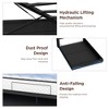 Upholstered Platform Bed Frame with Lift Up Storage & Bookcase Storage Headboard - 3 of 4