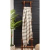 Saro Lifestyle Striped Throw Blanket With Fringed Edges, Gray - image 4 of 4