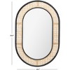 Cayce Mirror - 23.7" x 35.5" - MRR2020 - Black/Natural - Safavieh - 4 of 4
