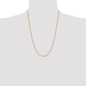 Chisel Stainless Steel Polished Yellow IP-plated 3mm 24" Curb Chain Necklace - 1 of 4