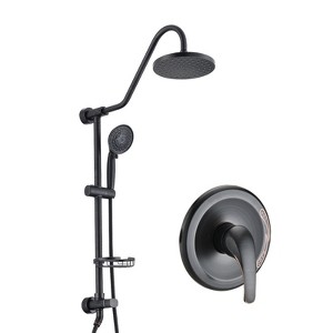 ALEXOUN Shower Head with Handheld Shower System with 8" Rain Shower Head (Rough-in Valve Included) - 1 of 4