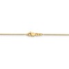 Black Bow Jewelry 0.8mm, 14k Yellow Gold, Solid Spiga Chain Bracelet, 6 Inch - image 3 of 4