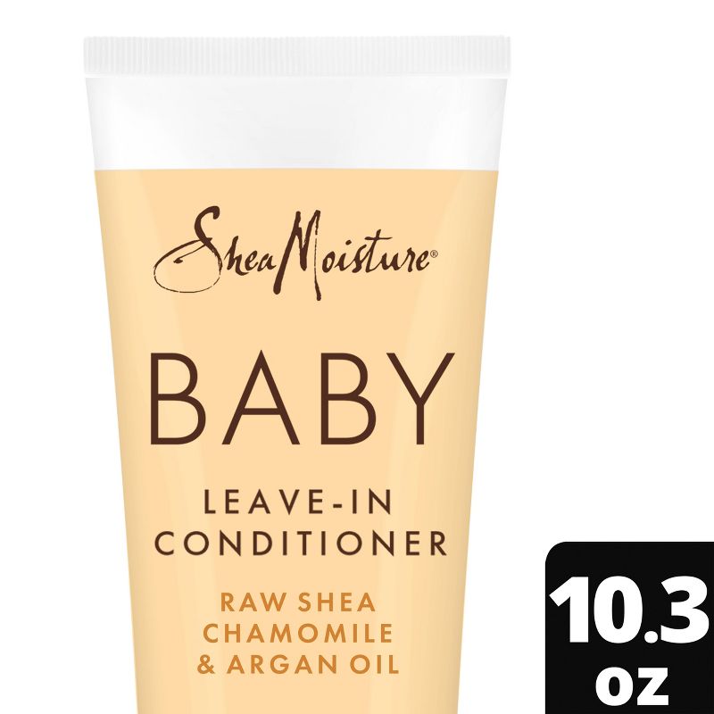 SheaMoisture Baby Raw Shea + Chamomile + Argan Oil Moisturizes &#38; Detangles for Curls &#38; Coils Leave-In Conditioner - 10.3 fl oz, 1 of 15