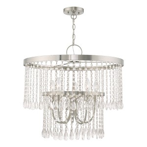 Livex Lighting Elizabeth 5 - Light Chandelier in  Brushed Nickel - 1 of 4