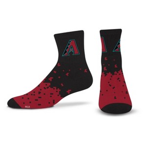 MLB Arizona Diamondbacks Adult Quarter Socks: Cushioned Heel & Toe, Team Logo Design - 1 of 3