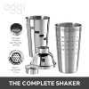 Oggi 34oz Stainless Steel Dial a Drink Cocktail Shaker: Hand Wash, 11.25" Height, 1.4 lbs, Silver, 4.88" Width & Depth - 4 of 4