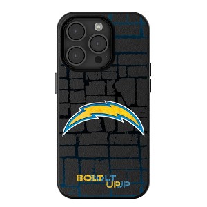 Los Angeles Chargers Brick Wall MagSafe Compatible Cell Phone Case for iPhone 15 Pro Max - 1 of 4