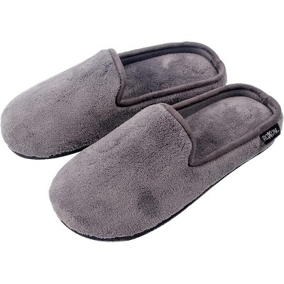 Roxoni Men's Slippers Slip On Terry Clog Comfort House Slipper Indoor/Outdoor