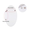 Cesicia 25" Round Mirror, Frameless Beveled Wall Mounted Bathroom Mirror, HD Makeup Mirror - 2 of 4